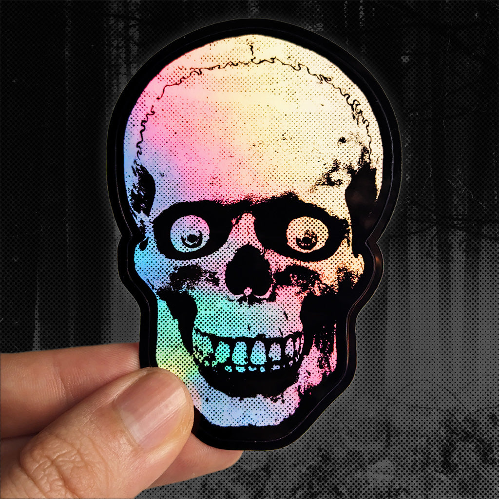 Holographic Skull Stickers