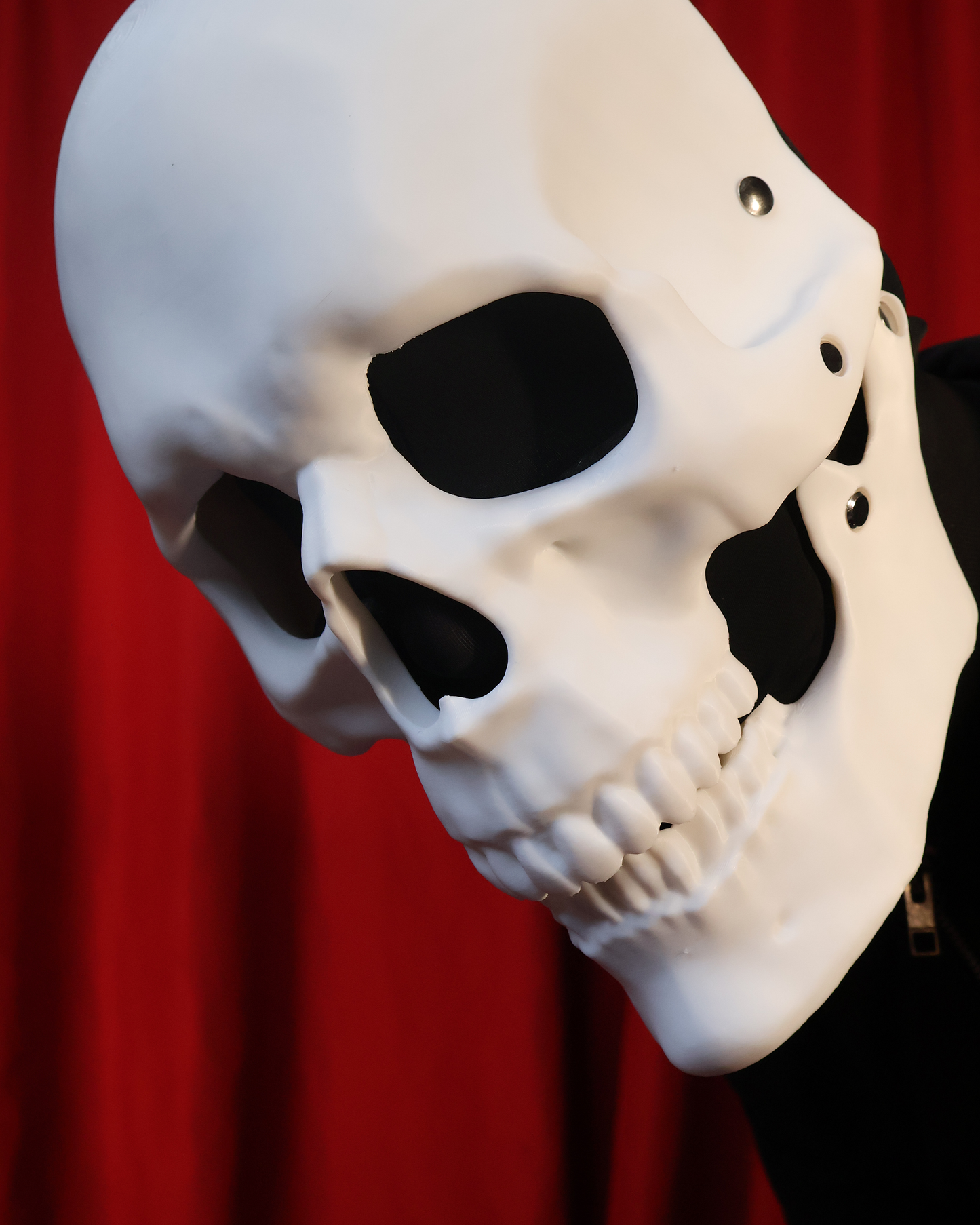 3D Printed Moving Jaw Skull Mask