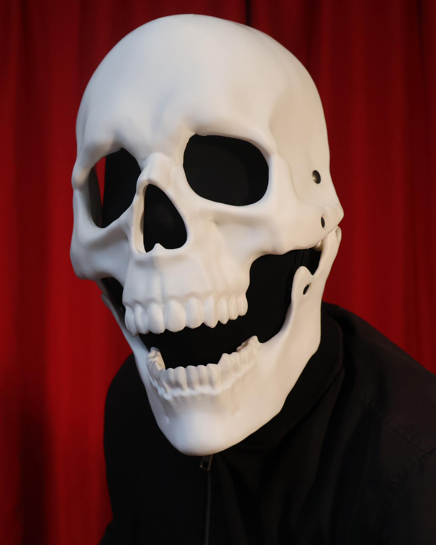 3D Printed Moving Jaw Skull Mask